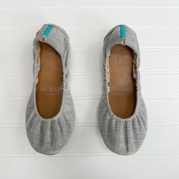 Tieks Gray and Teal Flats - Picture 8 of 9